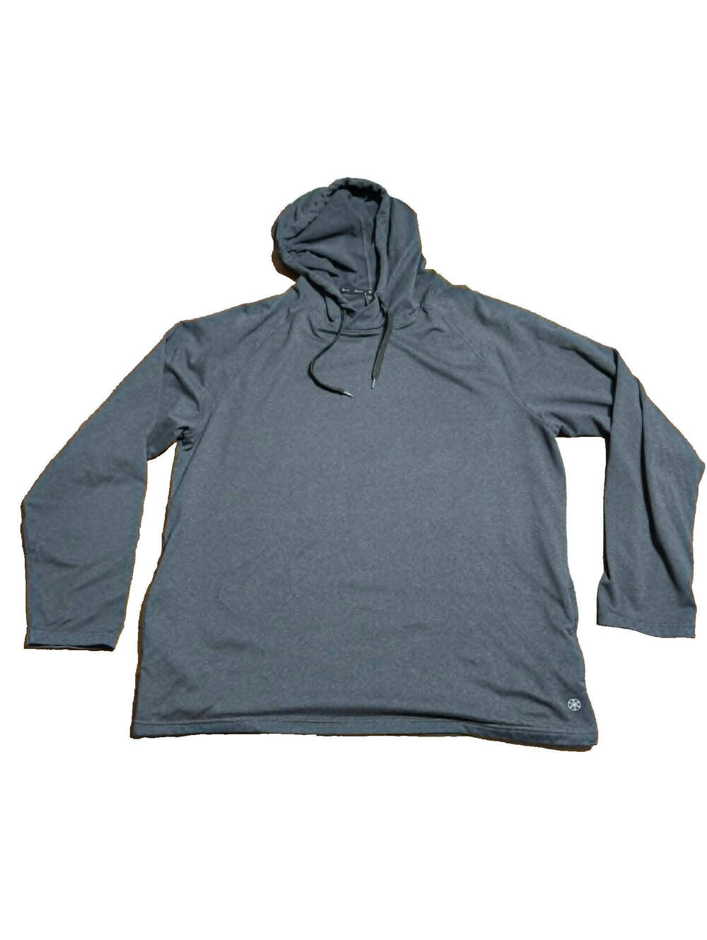 Gaiam Mens Everyday Basic Hoodie Sweatshirt Slim Fit Charcoal Gray XL Pockets